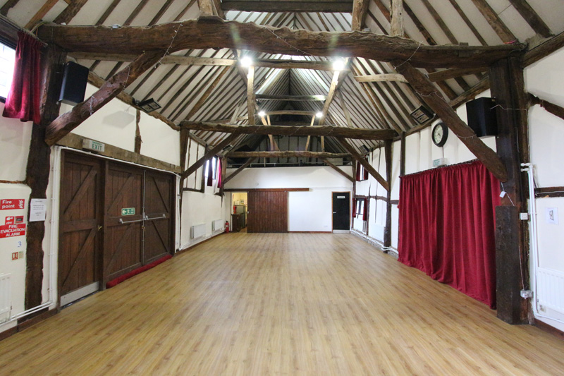 inside chalton village hall